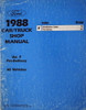 1988 Ford Lincoln Mercury Car and Truck Maintenance & Lubrication Manual
