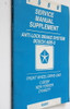 1988 Chrysler New Yorker Dynasty Anti-lock Brake Service Manual Supplement