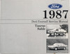 1987 Ford Taurus Mercury Sable Do It Yourself Service and Maintenance Manual