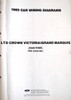 1989 Ford Crown Victoria Mercury Grand Marquis Electrical Wiring Diagrams