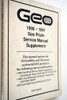 1990-1991 Geo Prizm Driveability/Emission Repair Shop Manual Update