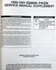 1990-1991 Geo Prizm Driveability/Emission Repair Shop Manual Update