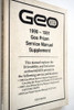 1990-1991 Geo Prizm Driveability/Emission Repair Shop Manual Update