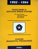 1992-1994 Jeep Teves Anti-Lock Brakes Diagnostic Procedures Manual