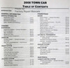 2008 Lincoln Town Car Workshop Manual Table of Contents 1