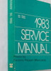 1983 Dodge Ram Van Wagon Plymouth Voyager Service Manual
