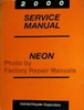 2000 Dodge Neon Service Manual 