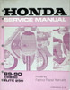 1989 1990 Honda Elite 250 Scooter Service Manual