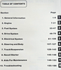 1989 Arctic Cat Pantera El Tigre 6000 Service Manual Table of Contents