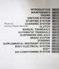 1996 Toyota Paseo Repair Manual Table of Contents