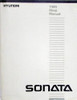 1989 Hyundai Sonata Shop Manual
