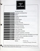 1997 Contour Mystique Service Manual Table of Contents