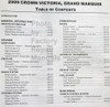 2009 Ford Mercury Crown Victoria, Grand Marquis Service Manual Table of Contents 1