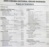 2009 Ford Mercury Crown Victoria, Grand Marquis Service Manual Table of Contents 1