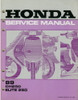 1989 Honda Elite 250 Scooter Service Manual 