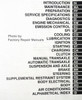 1999 Toyota Celica Repair Manual Table of Contents
