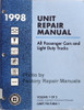 1998 GM Unit Repair Manual All Passenger Cars and Light Duty Trucks Automatic Transmissions