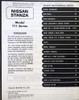 1985 Nissan Stanza Factory Shop Repair Service Manual Original