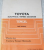 1989 Toyota Tercel Electrical Wiring Diagram