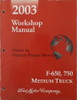 2003 Ford  F650 F750 Medium Truck Workshop Manual 