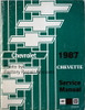 1987 Chevrolet Chevette Service Manual