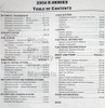 2004 Workshop Manual E-Series Table of Contents 2