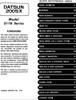 1980 Nissan 200SX Service Manual Table of Contents
