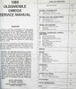 1980 Oldsmobile Omega Service Manual