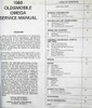 1980 Oldsmobile Omega Service Manual