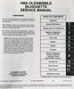 1992 Oldsmobile Silhouette Service Manual 
