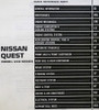 1997 Nissan Quest Service Manual