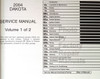 2004 Service Manual Dakota Table of Contents 1