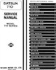 1976 Datsun 710 Service Manual Table of Contents