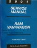 2001 Service Manual Ram Van/Wagon Rear Wheel Drive