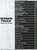 1997 Nissan Truck D21 Service Manual Table of Contents