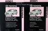 2001 Toyota Sienna Repair Manual Volume 1 and 2