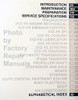 2001 Toyota 4Runner Repair Manual Table of Contents 1