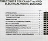 1990 Toyota Celica All-Trac 4WD Electrical Wiring Diagrams Table of Contents