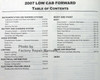 2007 Low Cab Forward Shop Manual Table of Contents 2