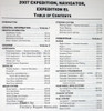 2007 Ford Expedition Lincoln Navigator Workshop Manual Table of Contents 1