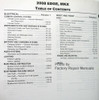 2008 Edge, MKX Workshop Manual Table of Contents 2