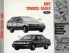 1987 Ford Taurus Mercury Sable Electrical & Vacuum Troubleshooting Manual 
