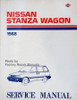 1988 Nissan Stanza Wagon Service Manual