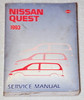 1993 Nissan Quest Service Manual