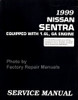 1999 Nissan Sentra Equipped with 1.6L GA Engine Service Manual