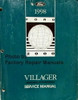 1998 Mercury Villager Service Manual 
