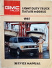 1987 GMC Safari Service Manual 