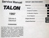 1997 Eagle Talon Service Manual Table of Contents 2