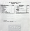 1996 Chevrolet GMC M/L Van Service Manual Table of Contents 2