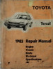 1983 Toyota Tercel Repair Manual